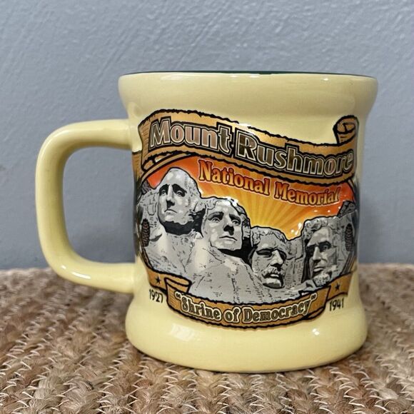 Mount Rushmore National Memorial Sculptor 3D Coffee Mug Souvenir South Dakota - Picture 2 of 6